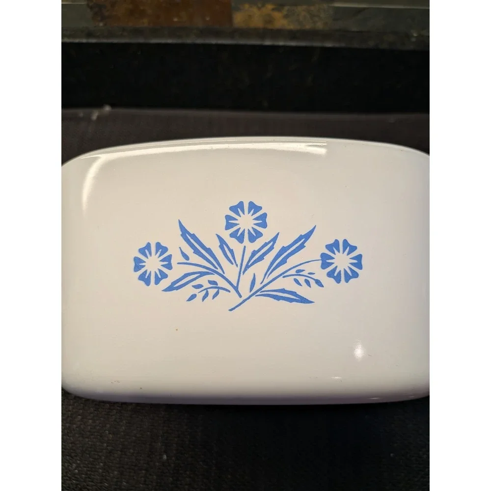 Vintage Corning Ware Blue Cornflower Casserole Set 2 Square Dishes